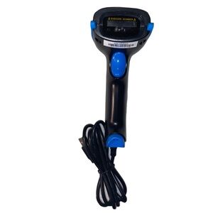 WoneNice WN6300 2.4G Wireless Handheld Cordless USB Barcode Scanner/Reader, Blue